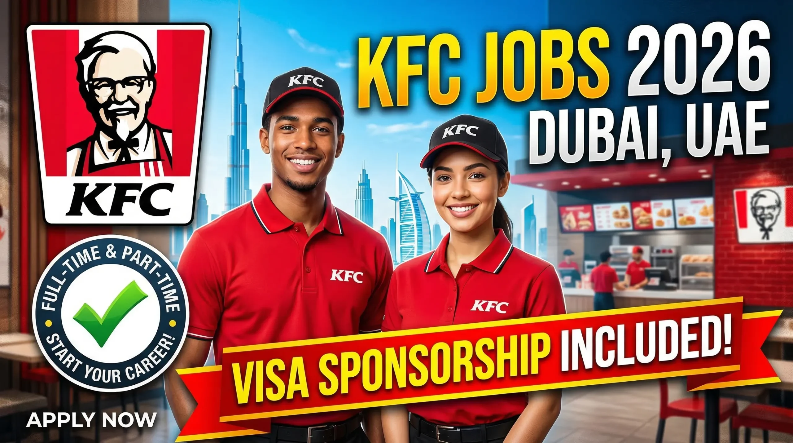 KFC Jobs in Dubai with Visa Sponsorship – 2026 Career Opportunities in the UAE