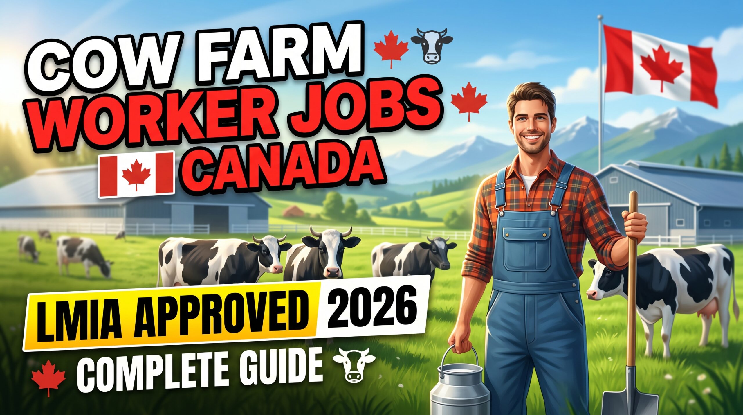 Animal Farm Worker (Cow Farm) Jobs in Canada (LMIA Approved) 2026 – Complete Guide