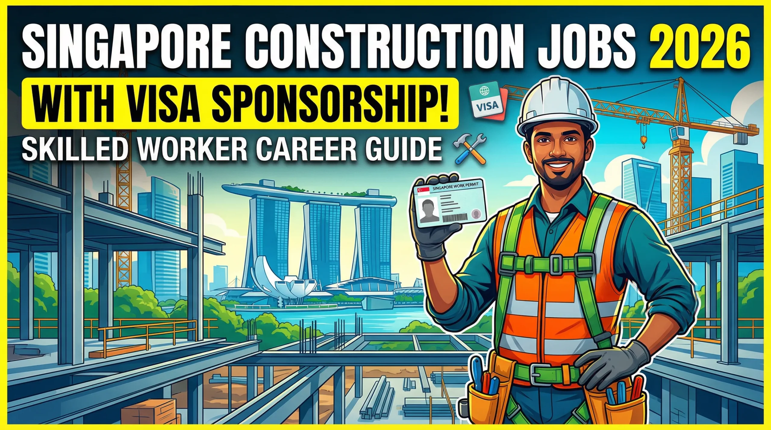 Construction Jobs in Singapore with Visa Sponsorship 2026 – Skilled Worker Career Guide