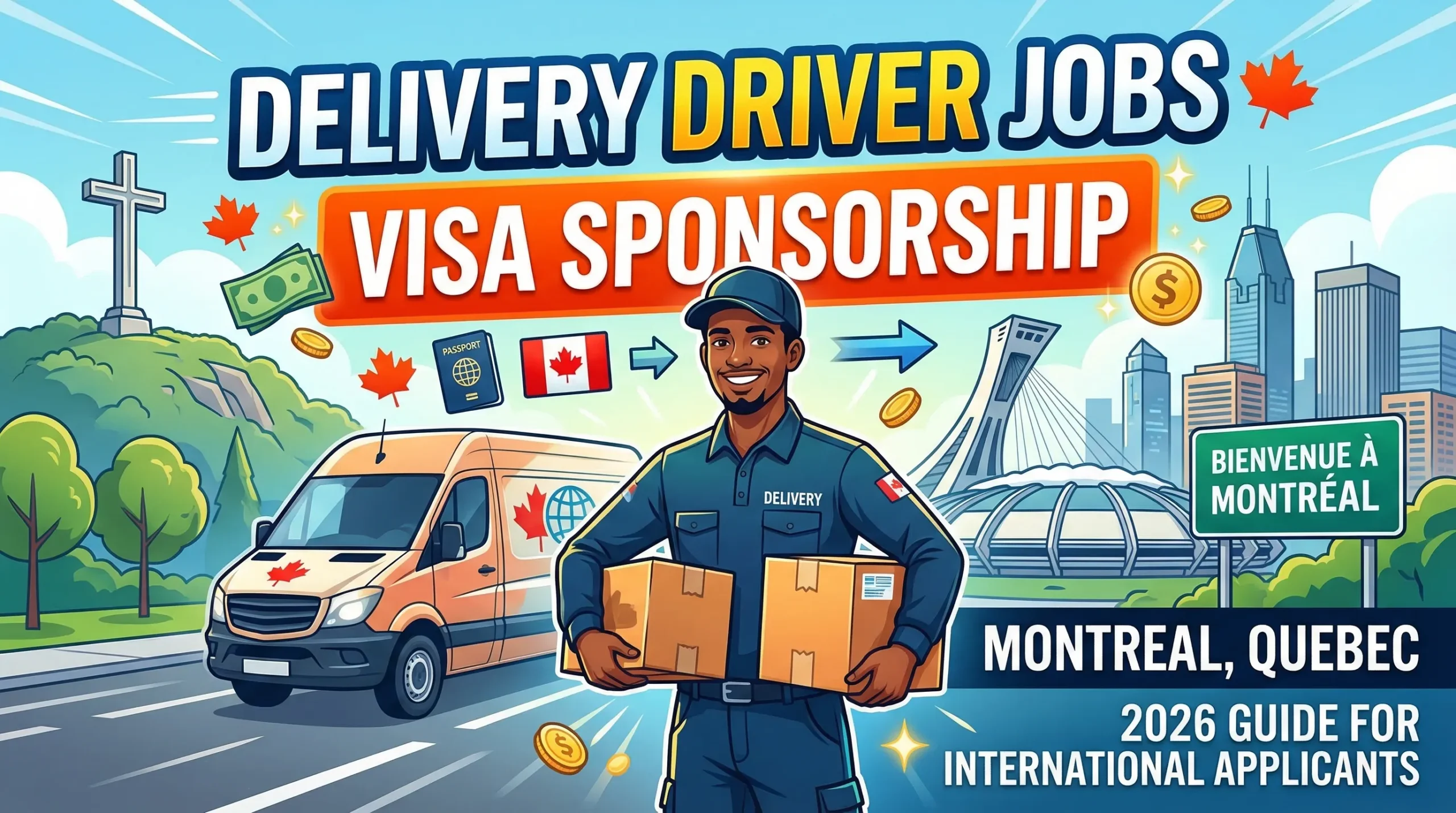 Delivery Driver Jobs in Montreal, Quebec with Visa Sponsorship