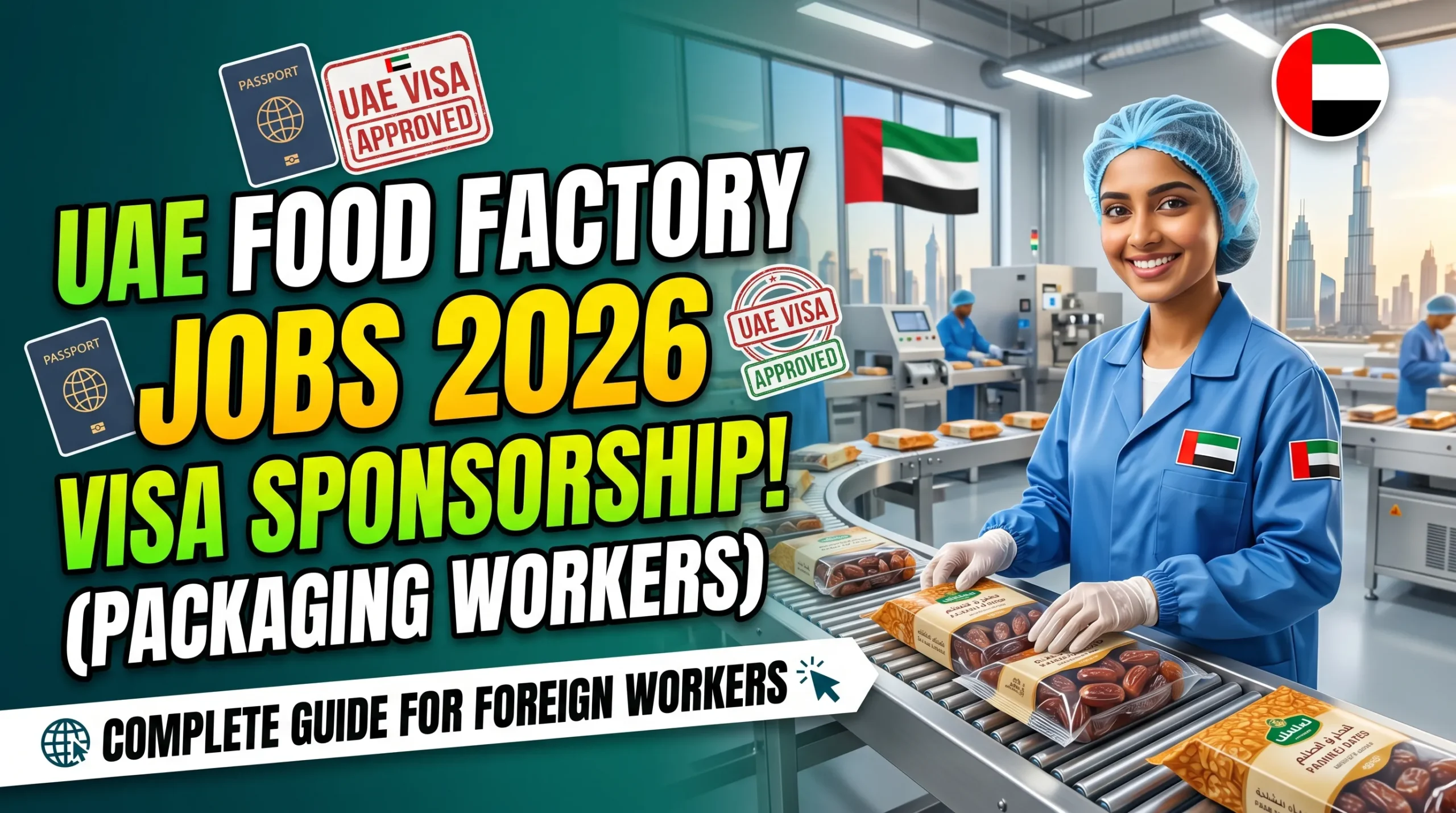 Food Factory Packaging Worker Jobs in UAE with Visa Sponsorship 2026 – Complete Guide for Foreign Workers