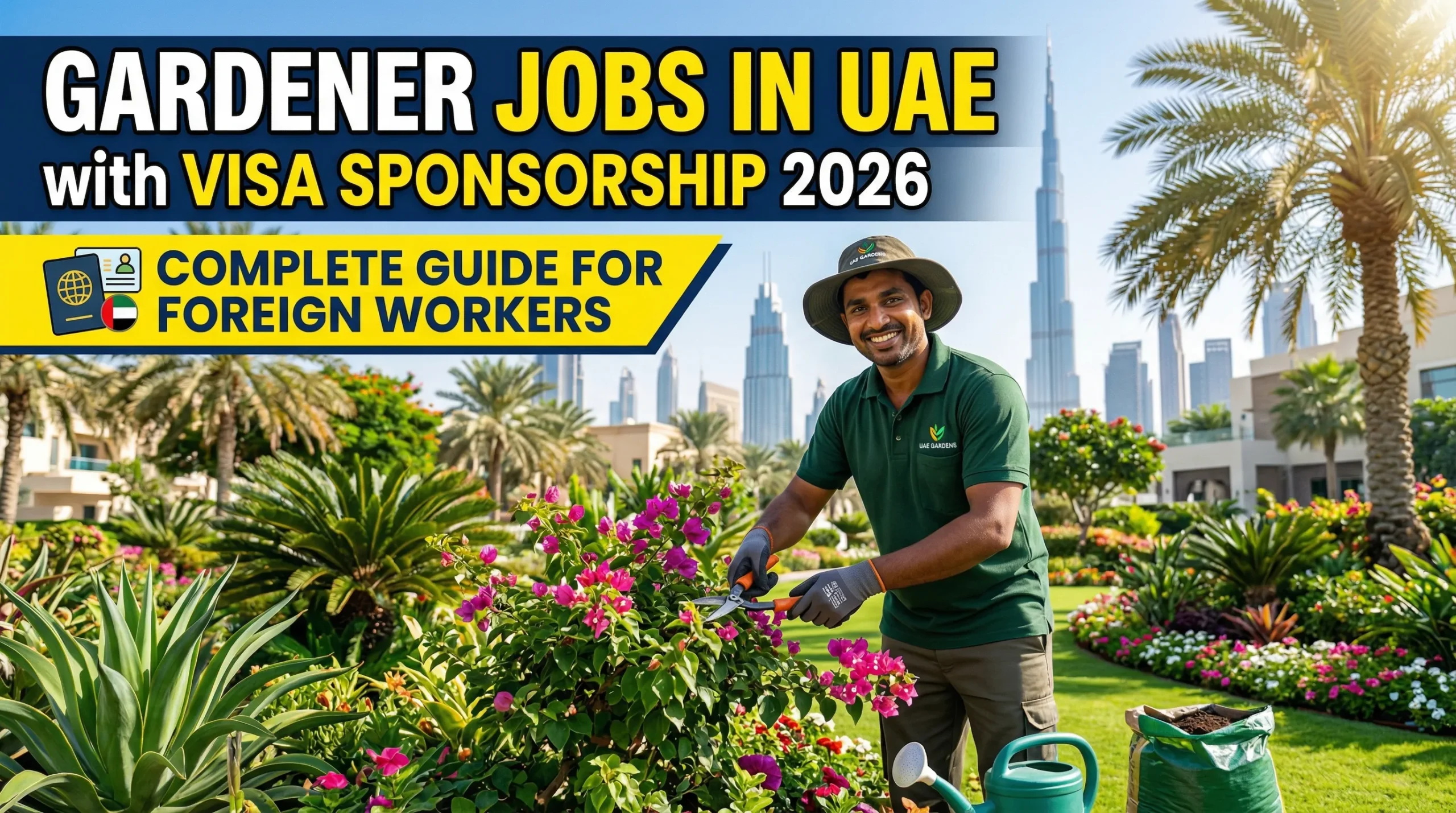 Gardener Jobs in UAE with Visa Sponsorship 2026 – Complete Guide for Foreign Workers