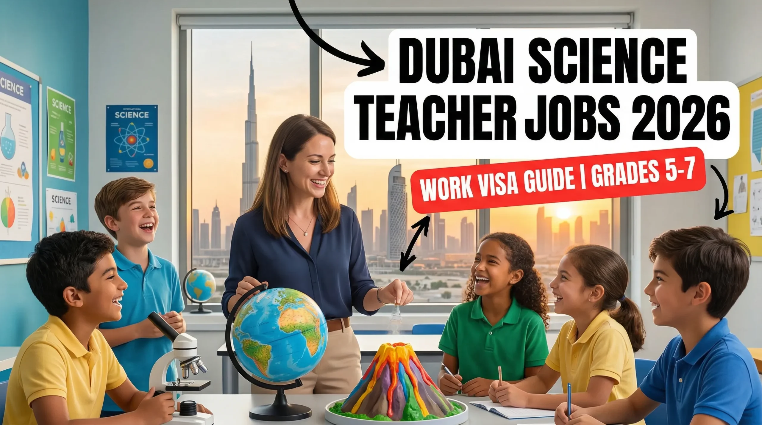 Grade 5–7 Science Teacher Jobs in Dubai with Work Visa 2026 – Complete Guide for International Applicants