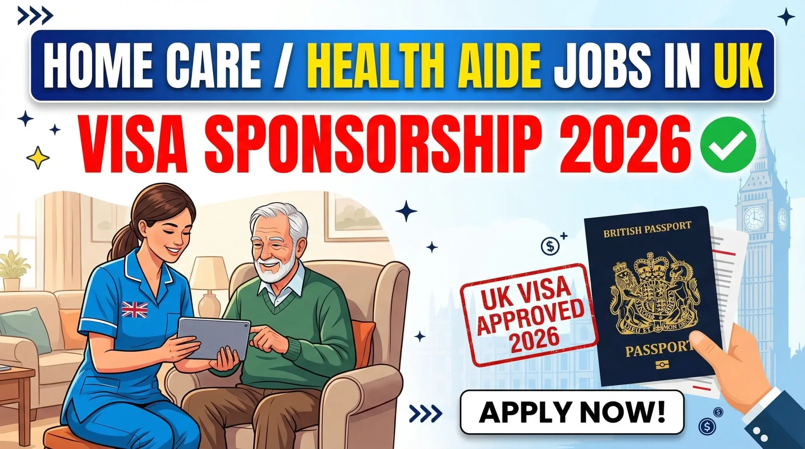 Home Health Aide Jobs in UK with Visa Sponsorship