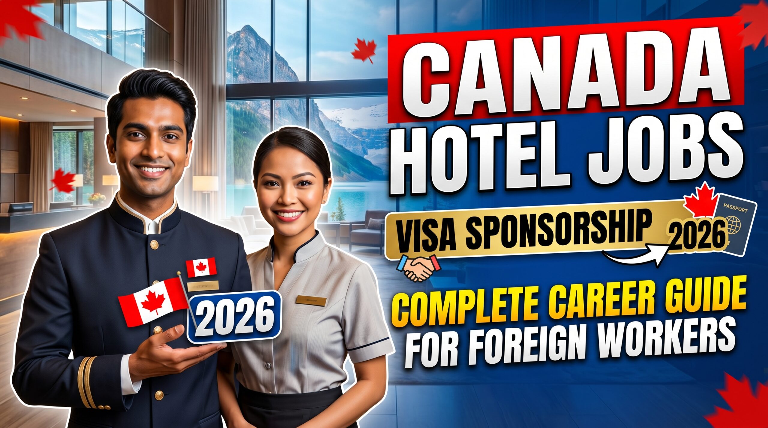 Hotel Jobs in Canada with Visa Sponsorship 2026 – Complete Career Guide for Foreign Workers