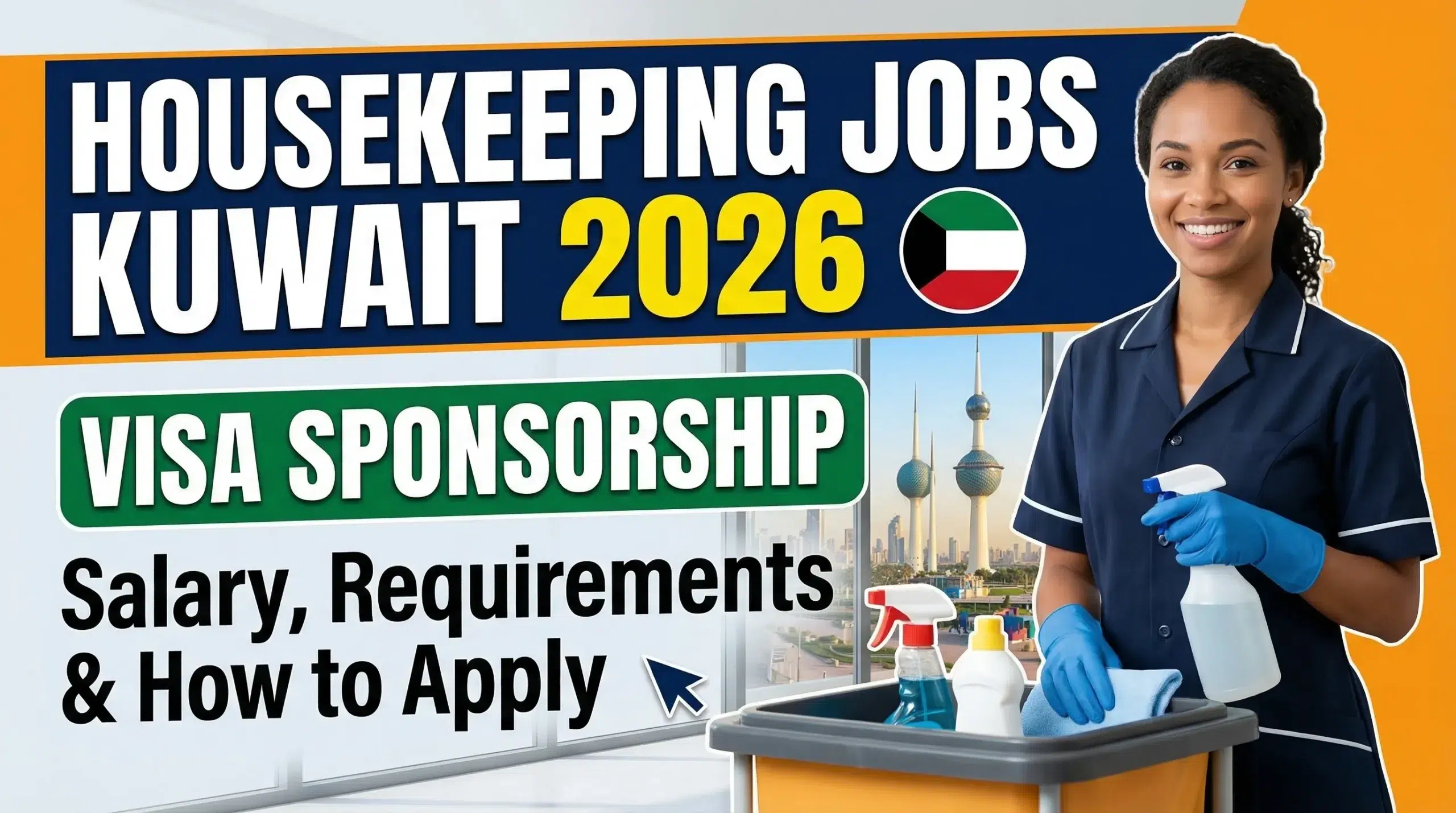 Housekeeping Attendant Jobs in Kuwait with Visa Sponsorship 2026 – Salary, Requirements and How to Apply