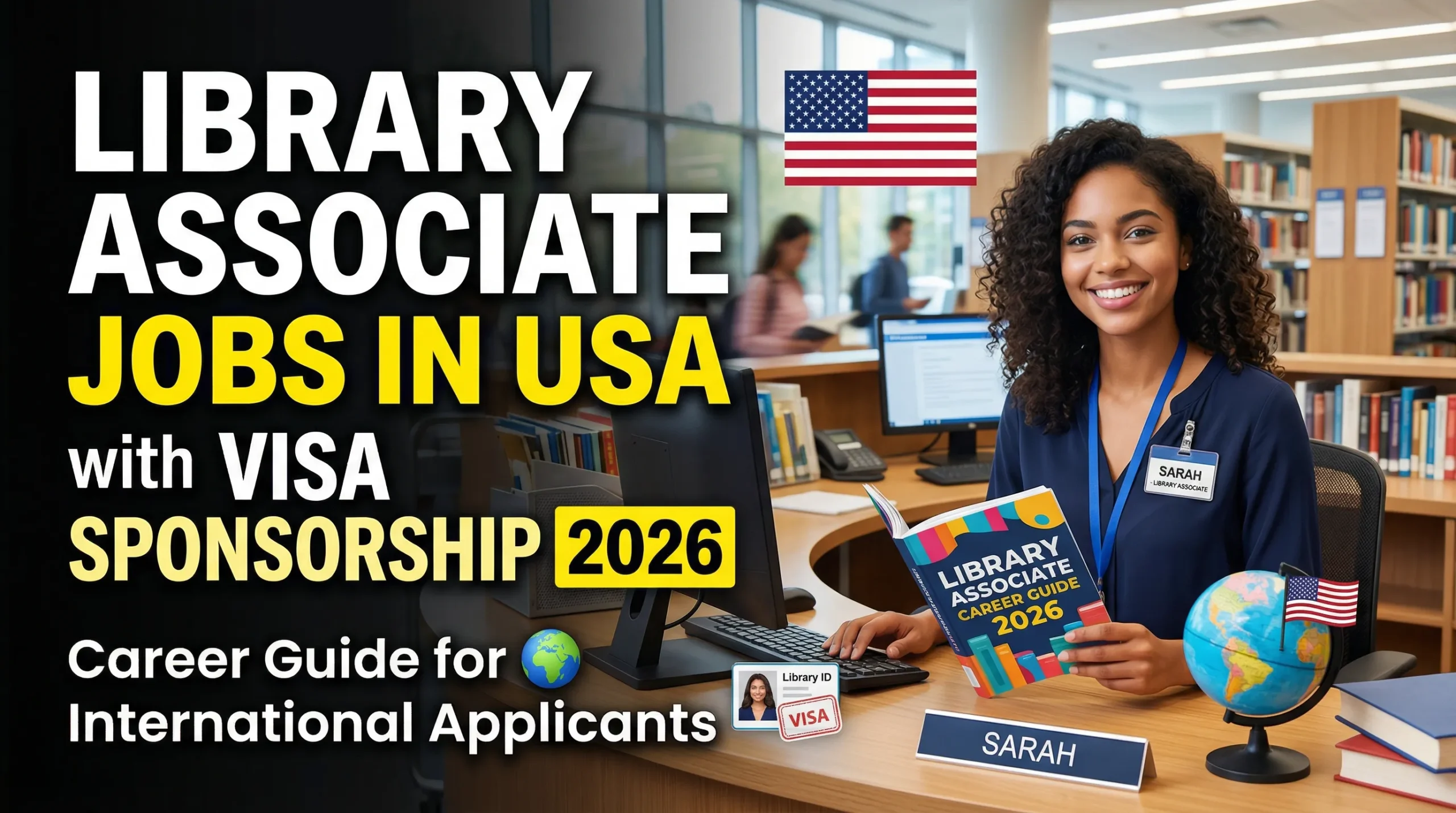 Library Associate Jobs in USA with Visa Sponsorship 2026 – Career Guide for International Applicants