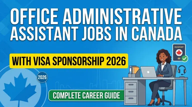 Office Administrative Assistant Jobs in Canada with Visa Sponsorship 2026 – Complete Career Guide