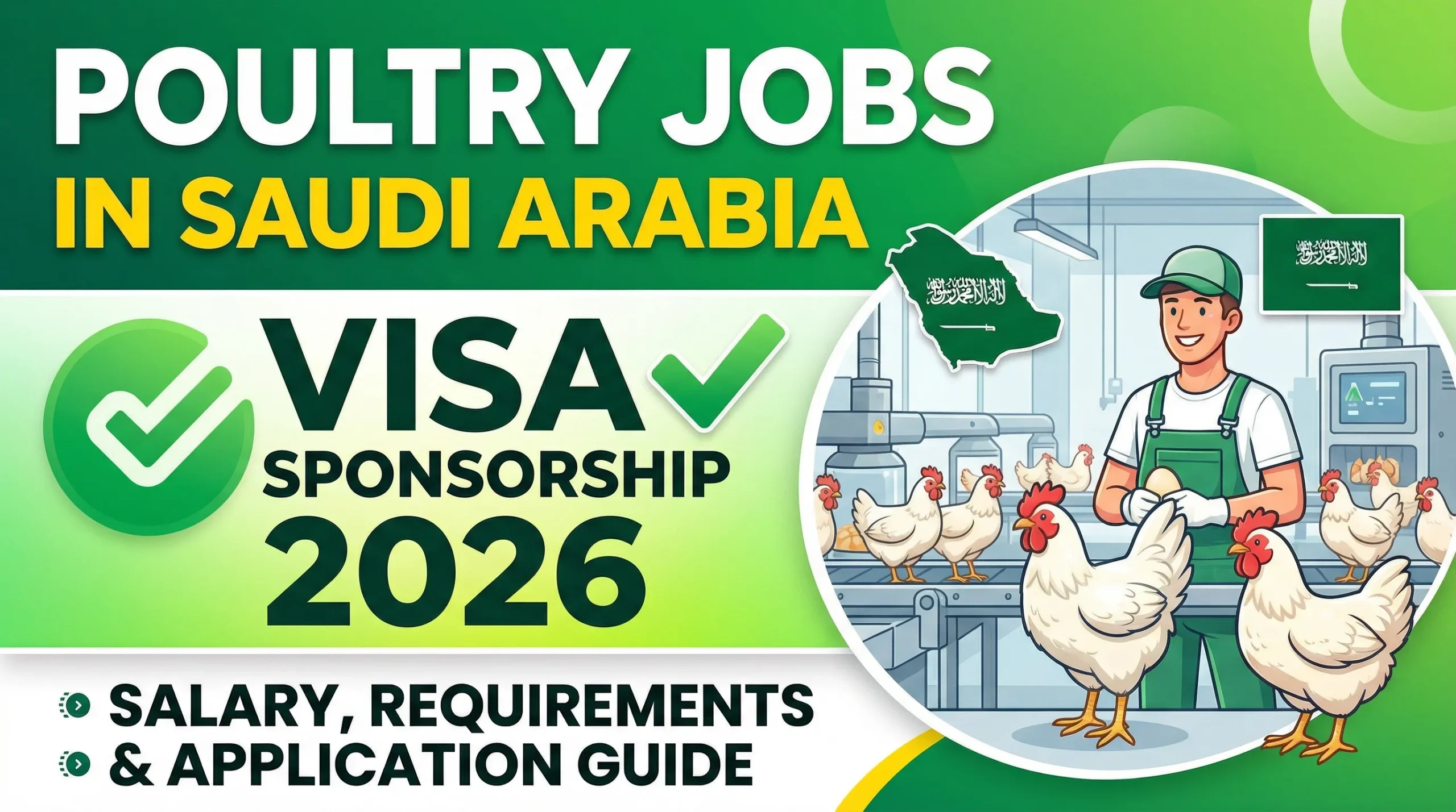 Poultry Jobs in Saudi Arabia with Visa Sponsorship 2026 – Salary, Requirements & Application Guide