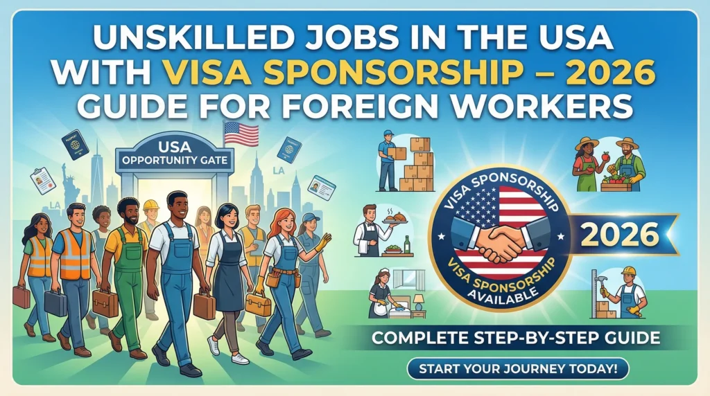 Unskilled Jobs in the USA with Visa Sponsorship – 2026 Guide for ...