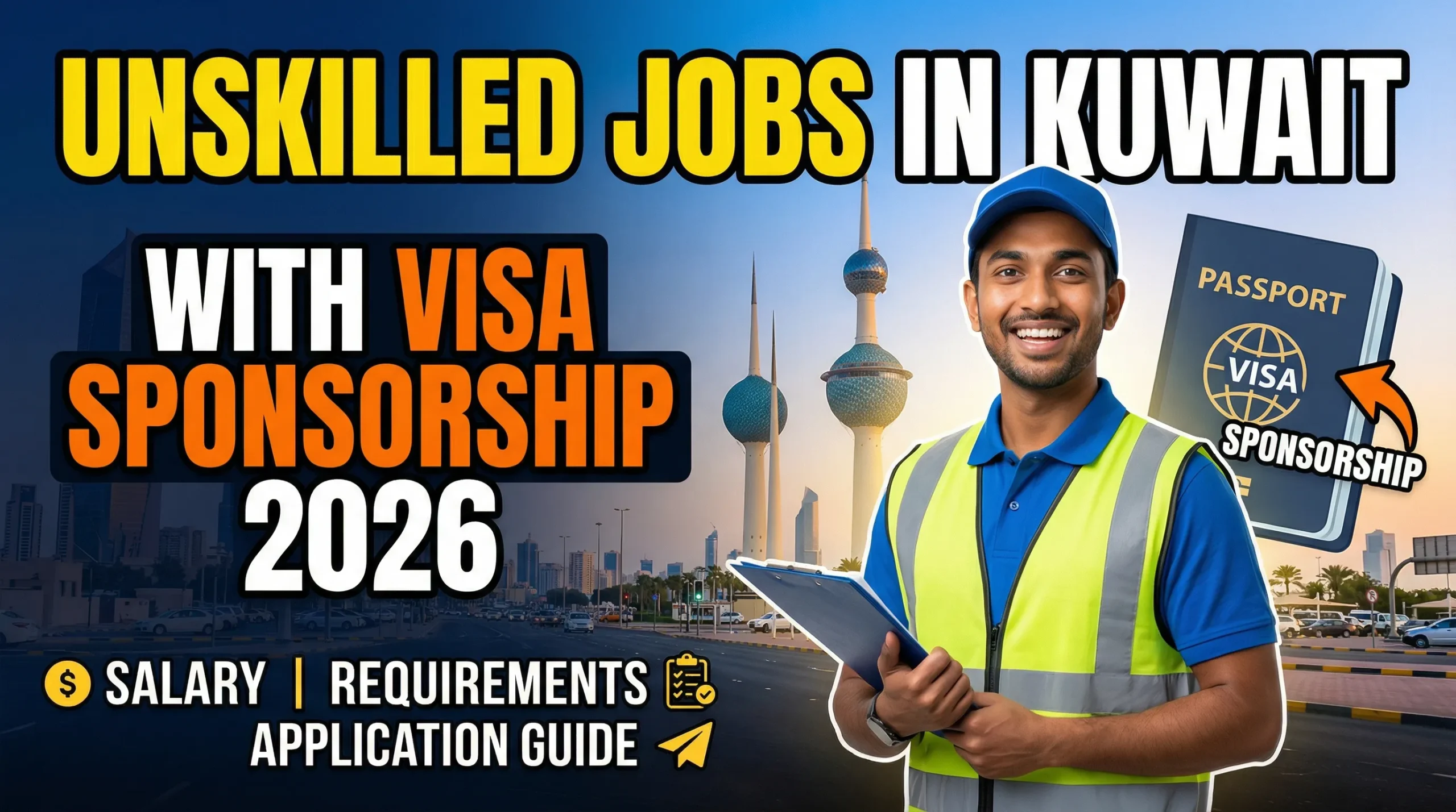 Unskilled Jobs in Kuwait with Visa Sponsorship 2026 – Salary, Requirements & Application Guide