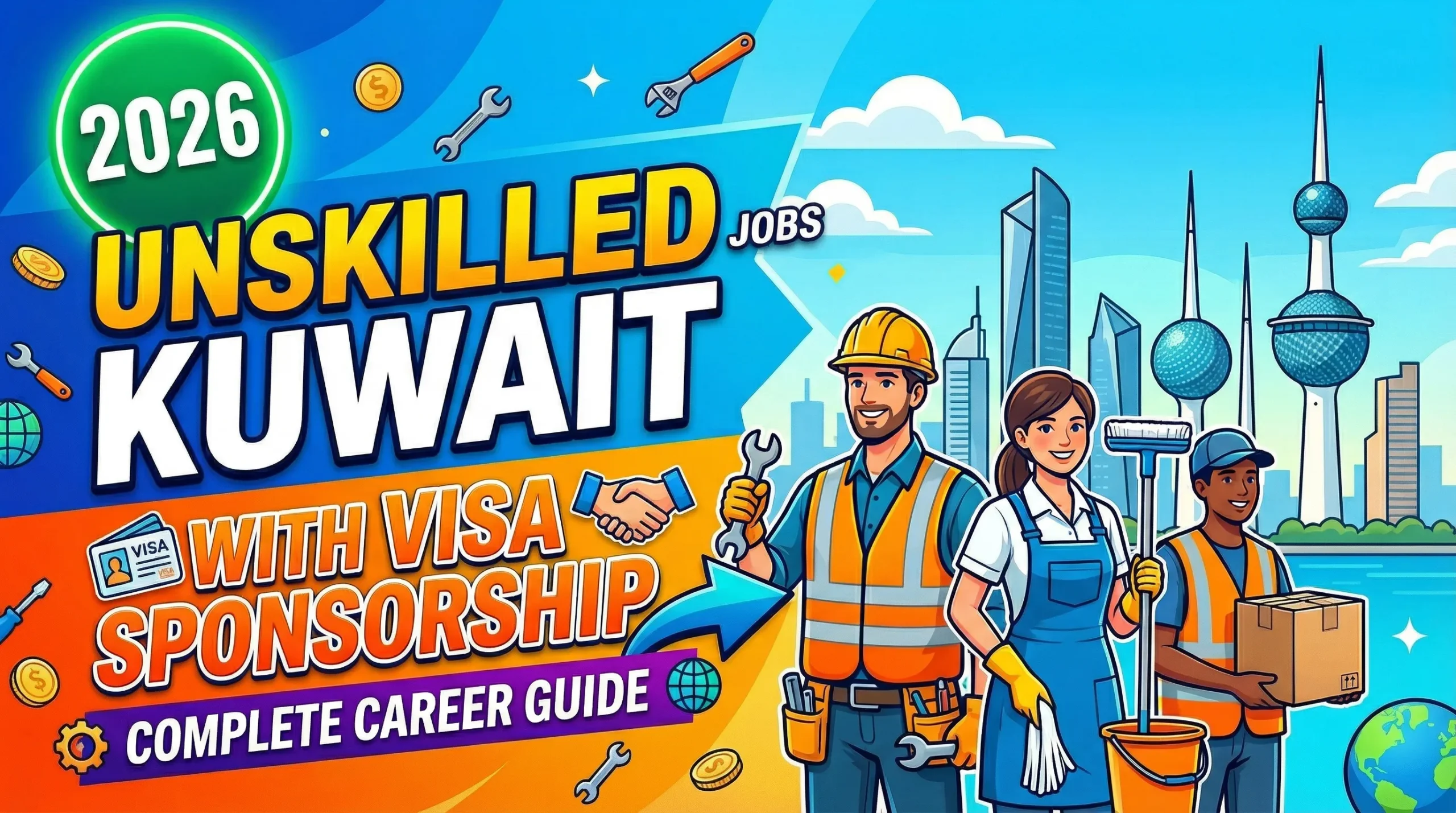 Unskilled Jobs in Kuwait with Visa Sponsorship 2026 – Complete Career Guide