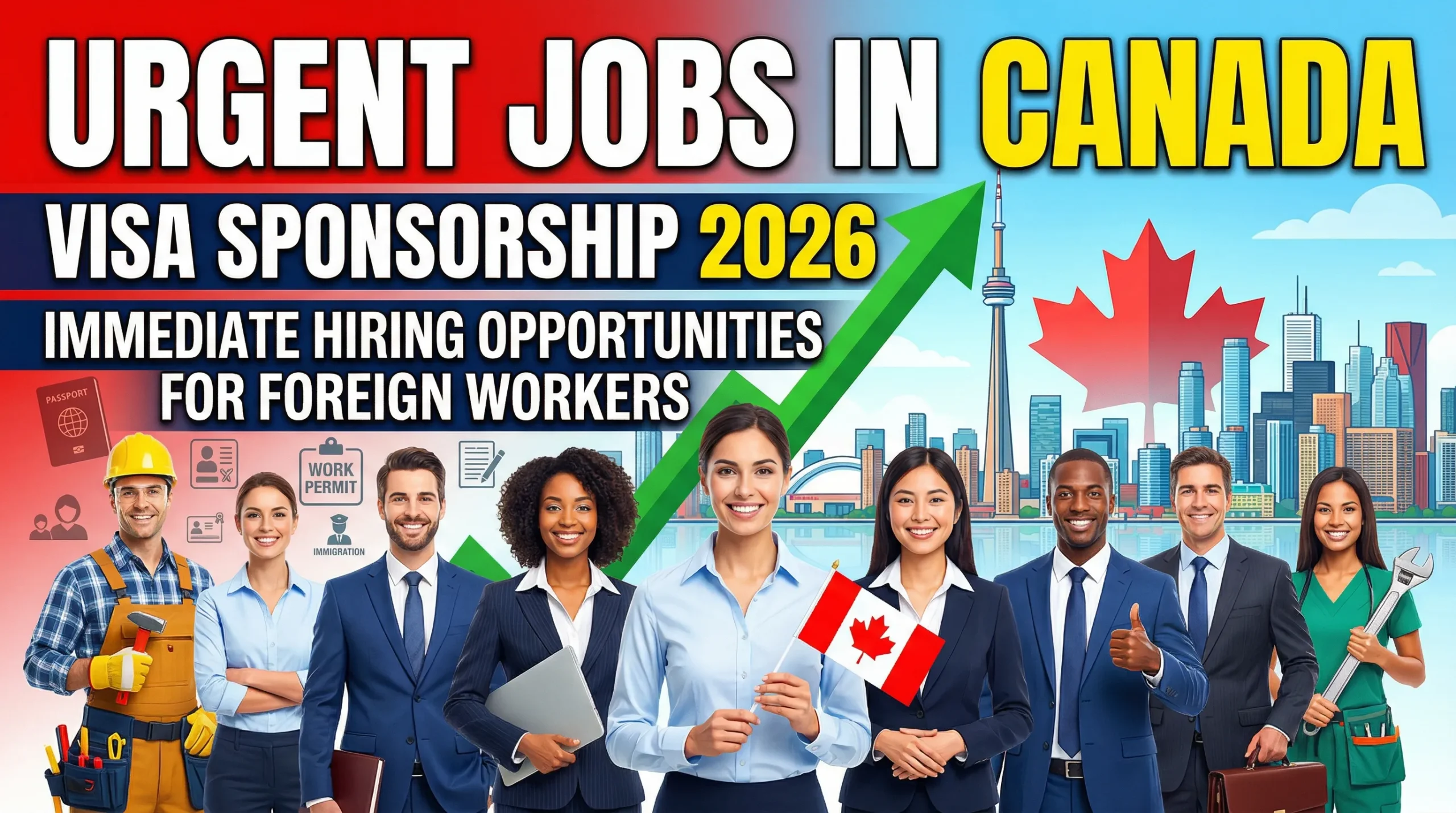 Urgent Jobs in Canada with Visa Sponsorship 2026 – Immediate Hiring Opportunities for Foreign Workers