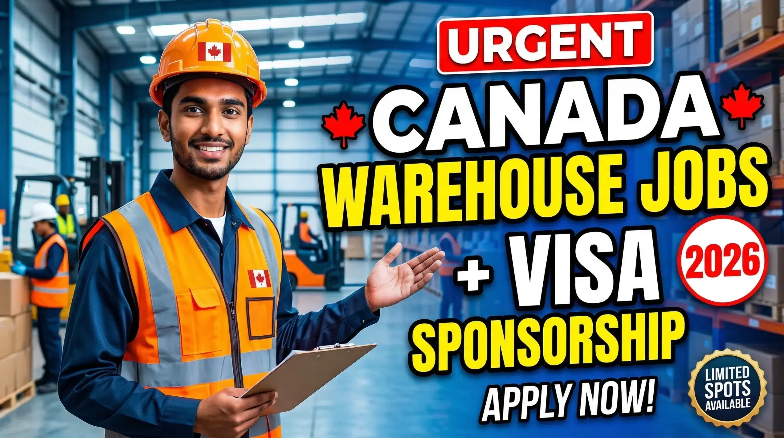 Urgent Warehouse Jobs in Canada with Visa Sponsorship 2026