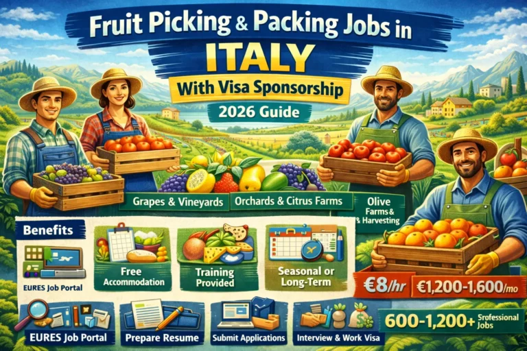 Fruit Picking and Packing Jobs in Italy With Visa Sponsorship