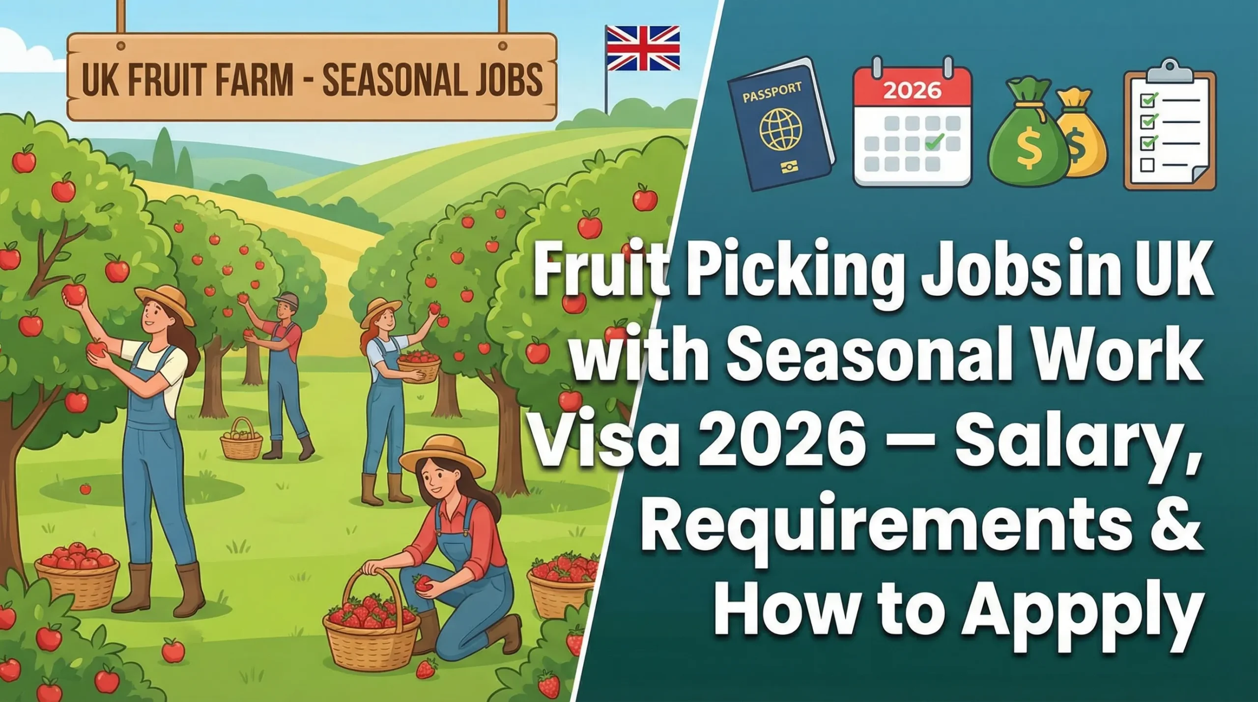 Fruit Picking Jobs in UK with Seasonal Work Visa