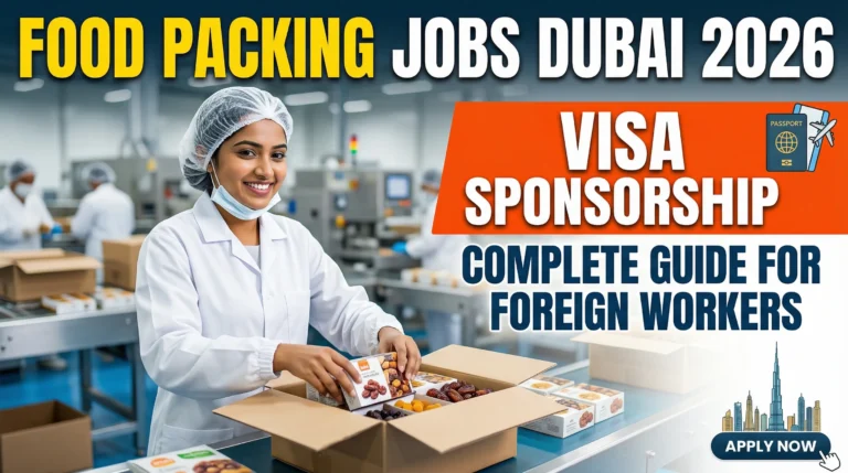 Food Packing Helper Jobs in Dubai with Visa Sponsorship 2026 – Complete Guide for Foreign Workers
