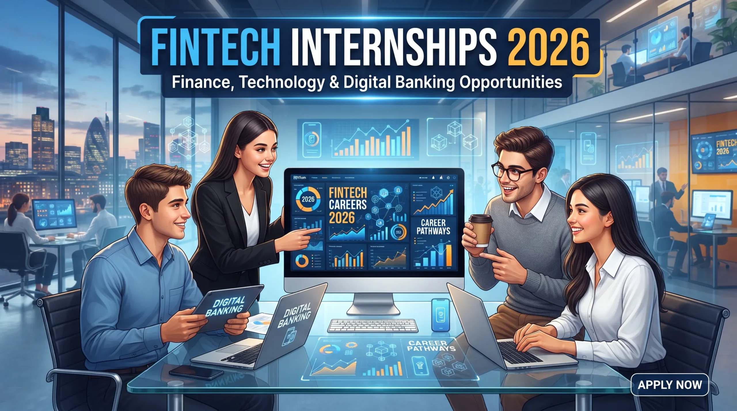 FinTech Internships 2026: Finance, Technology and Digital Banking Opportunities