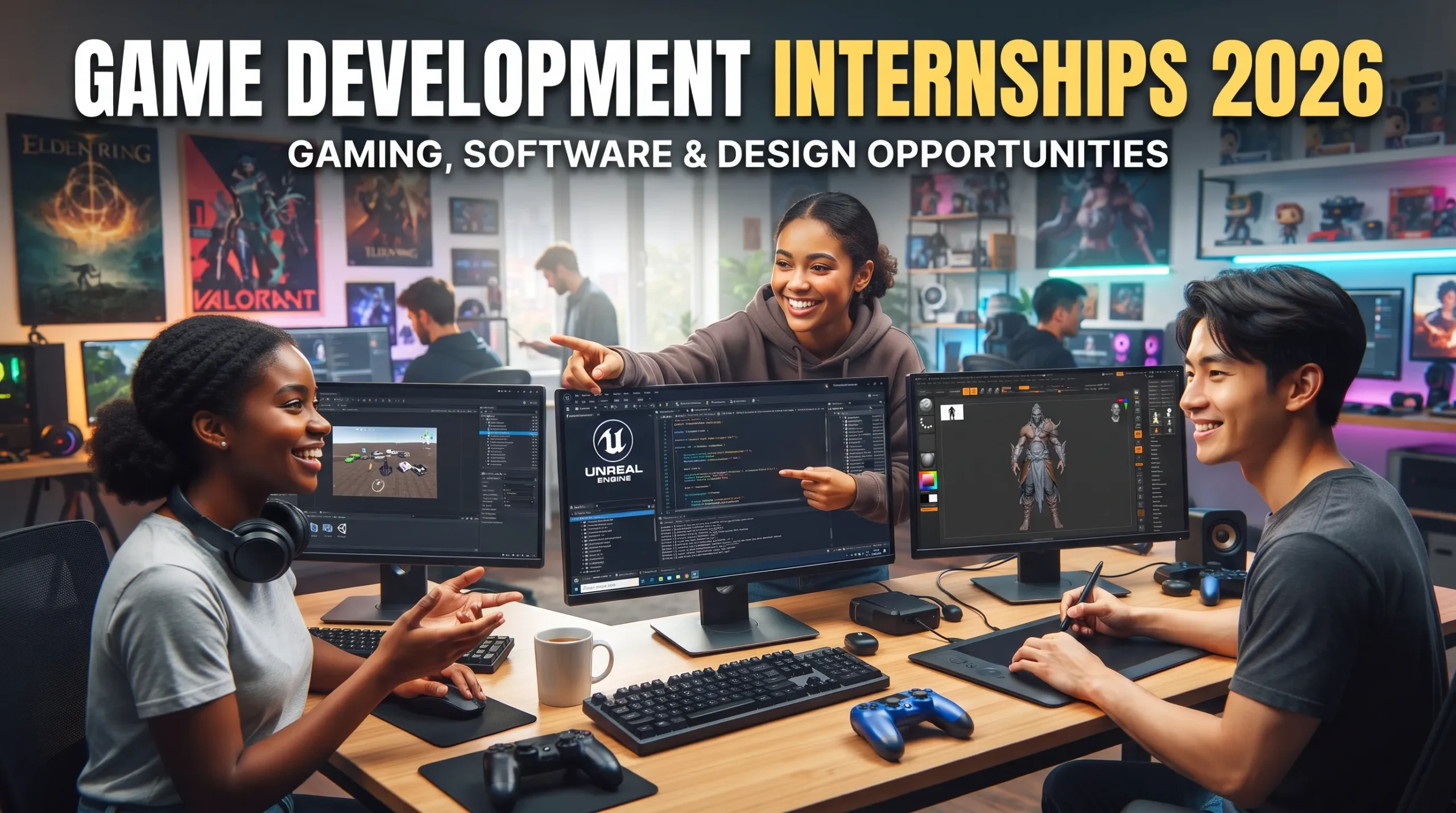 Game Development Internships 2026: Gaming, Software and Design Opportunities