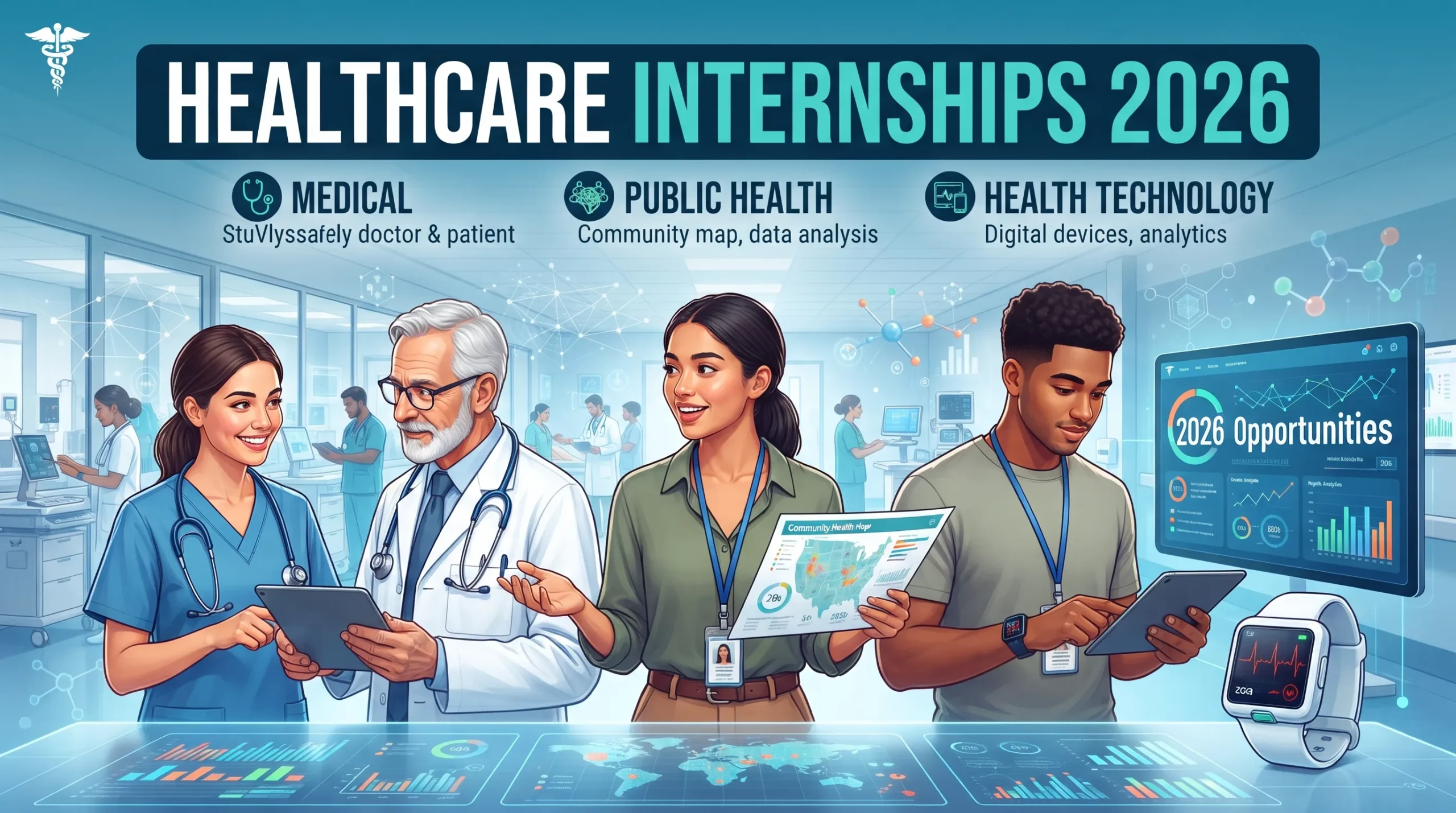 Healthcare Internships 2026: Medical, Public Health and Health Technology Opportunities