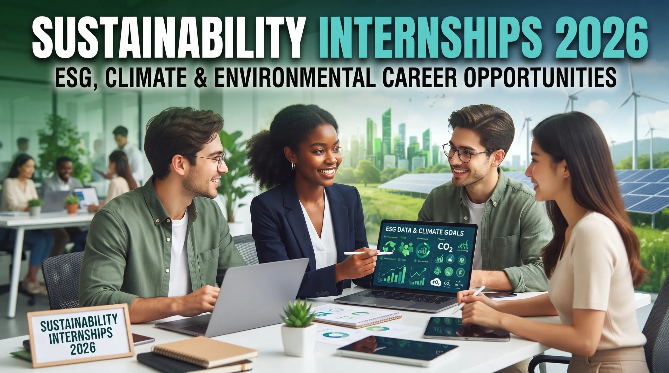 Sustainability Internships 2026: ESG, Climate and Environmental Career Opportunities
