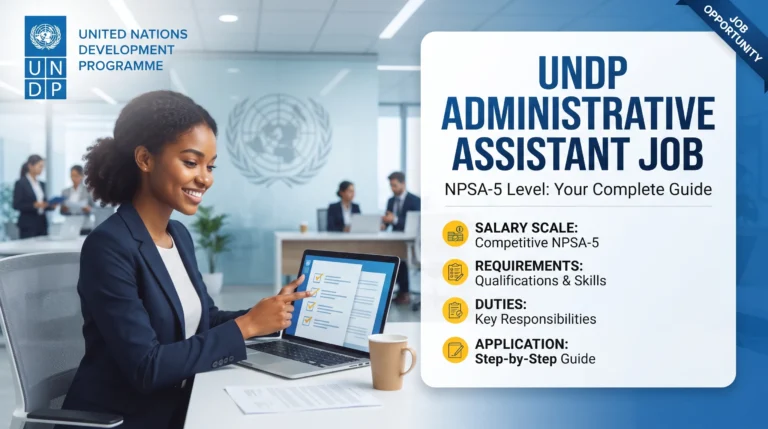 UNDP Administrative Assistant Job