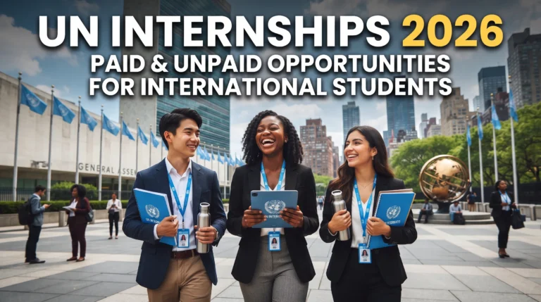 UN Internships 2026: Paid and Unpaid Opportunities for International Students