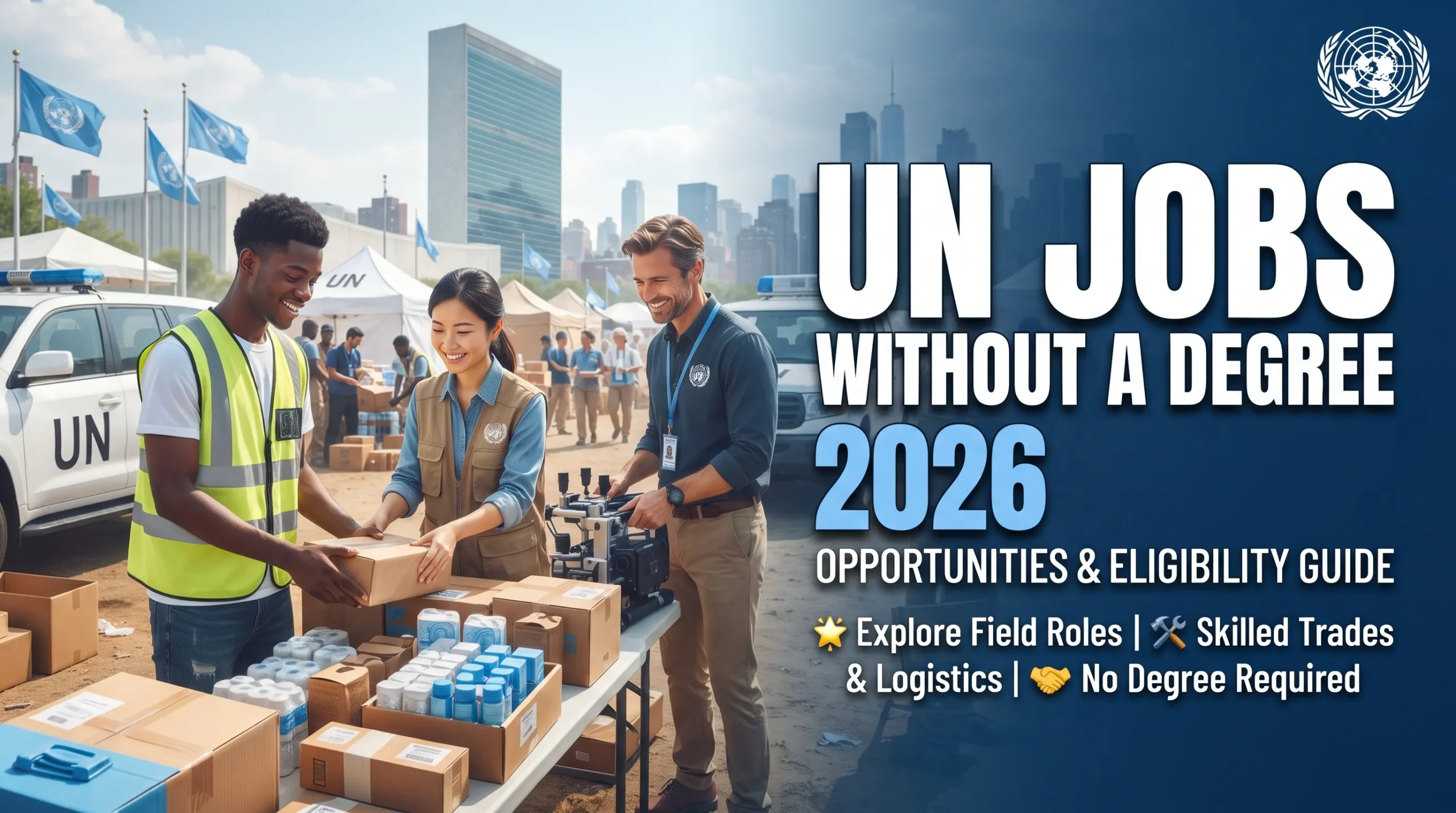 UN Jobs Without a Degree 2026: International Opportunities, Requirements and How to Apply