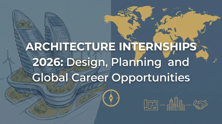 Architecture Internships 2026: Design, Planning and Global Career Opportunities