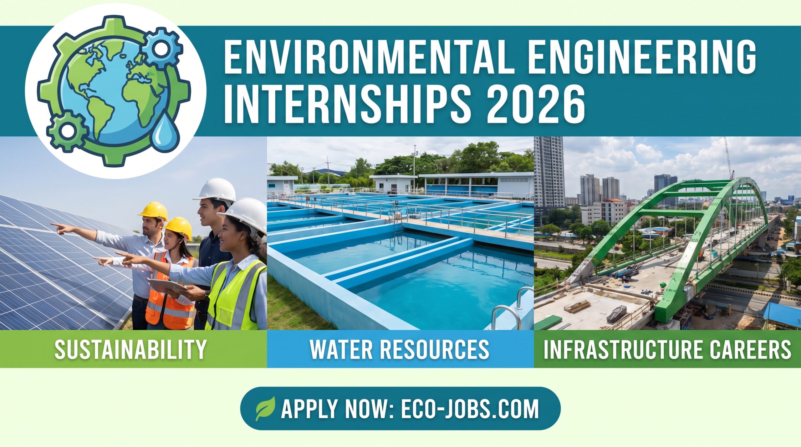 Environmental Engineering Internships 2026: Sustainability, Water and Infrastructure Careers