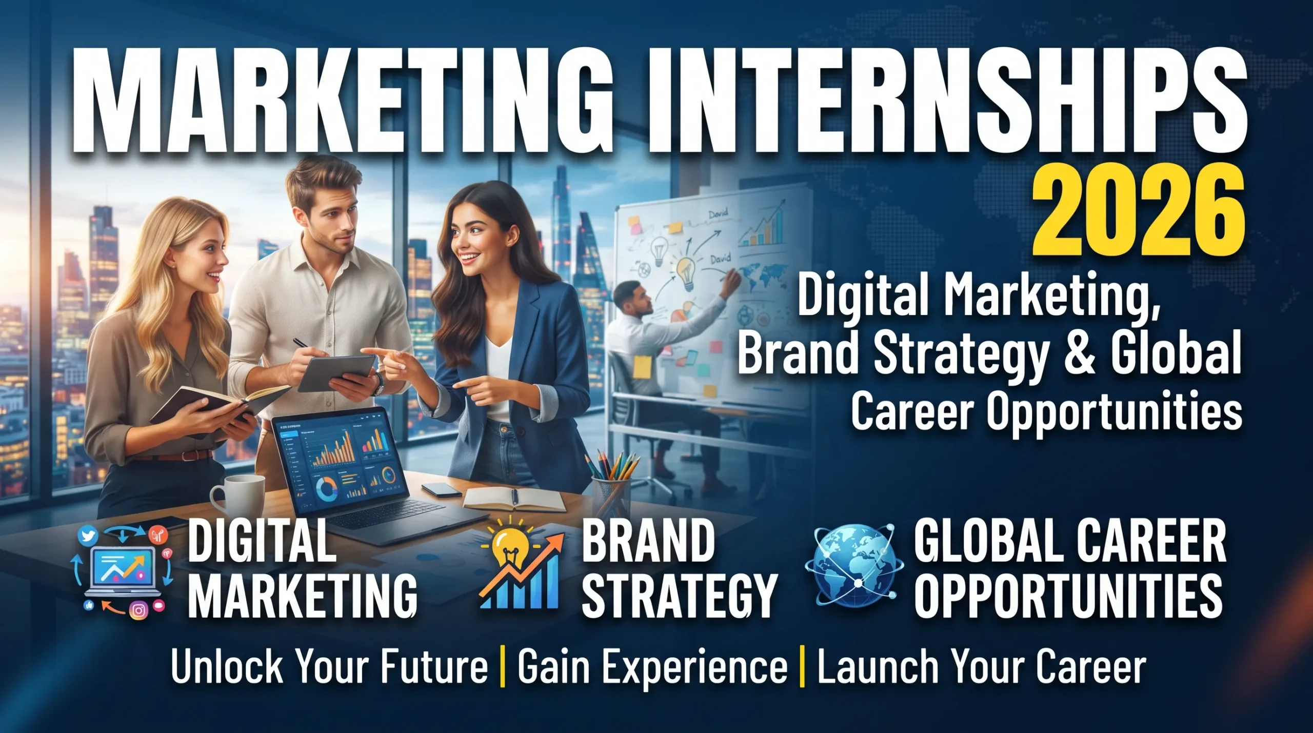 Marketing Internships 2026: Digital Marketing, Brand Strategy and Global Career Opportunities