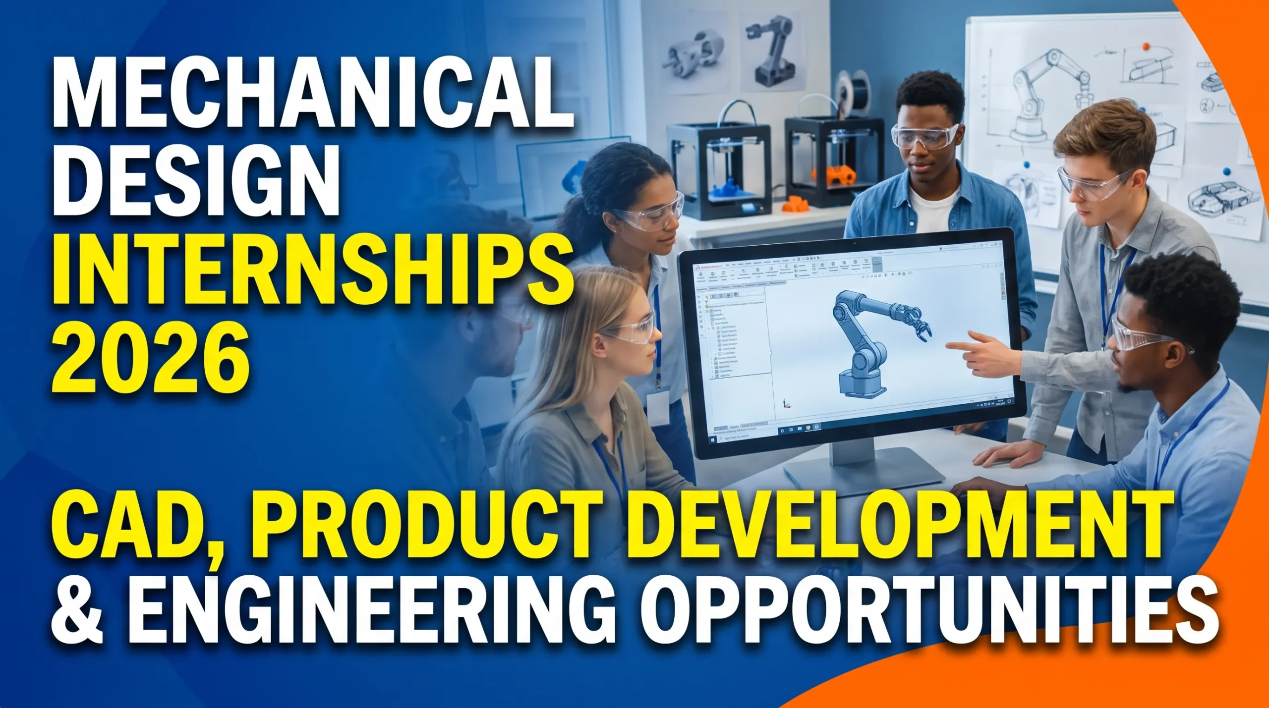 Mechanical Design Internships 2026: CAD, Product Development and Engineering Opportunities