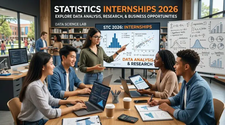 Statistics Internships 2026: Data Analysis, Research and Business Opportunities